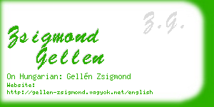 zsigmond gellen business card